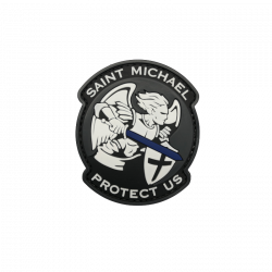 BADGE ST-MICHAEL PROTECT US - PVC