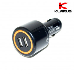 Adaptateur allume-cigare prise double pour cordon de chargement USB