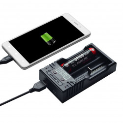 Chargeur pour 2 batteries rechargeables