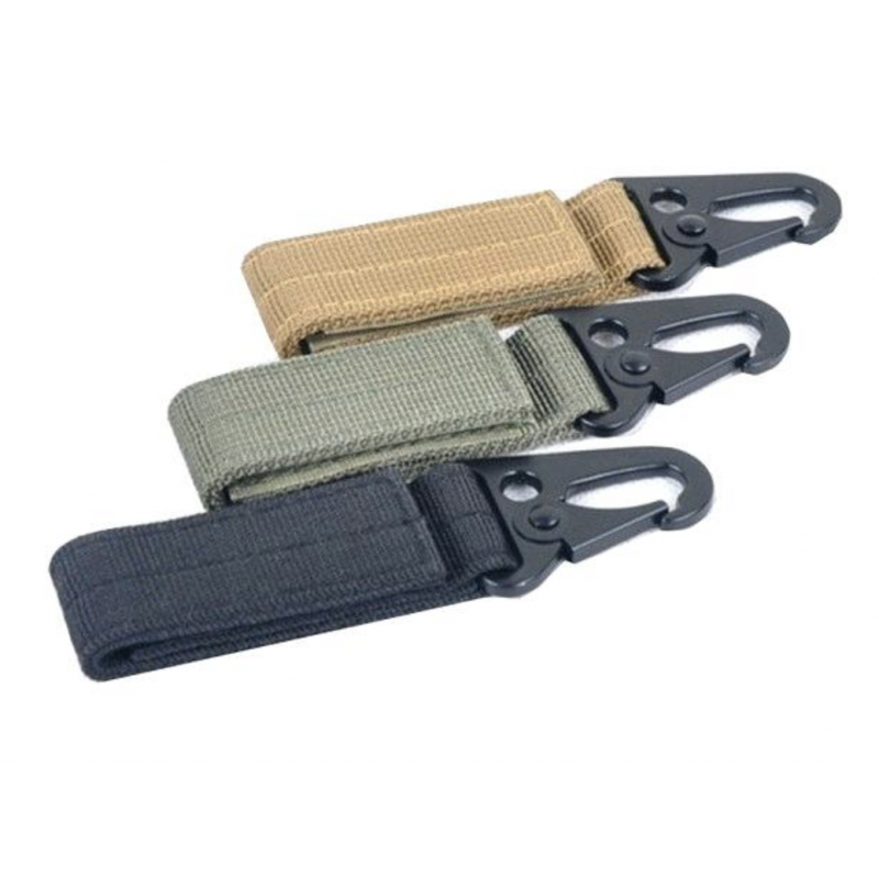 Crochet militaire Tactique Gear Clip Keeper Porte-clés extérieur Pochette  Ceinture Porte-clés
