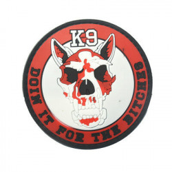 Patch PVC K9 DOIN IT FOR THE BITCHES Rouge