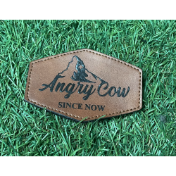 Patch ANGRY COW - Logo Cuir "Since Now"