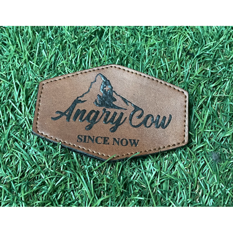 Patch ANGRY COW - Logo Cuir "Since Now"