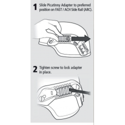 Rail Picatinny pour casque OpsCore