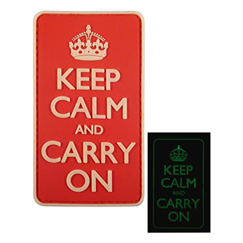 Patch PVC Keep Calm and Carry On