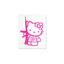 Patch PVC  Kitty with gun