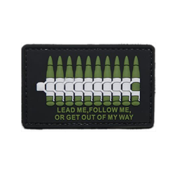 Patch PVC "Lead me,Follow me,or Get out of My Way" Vert
