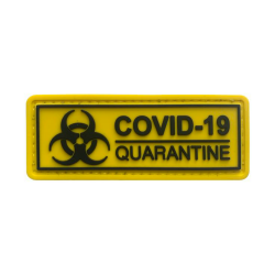 Patch PVC "COVID-19 Quarantine" Jaune