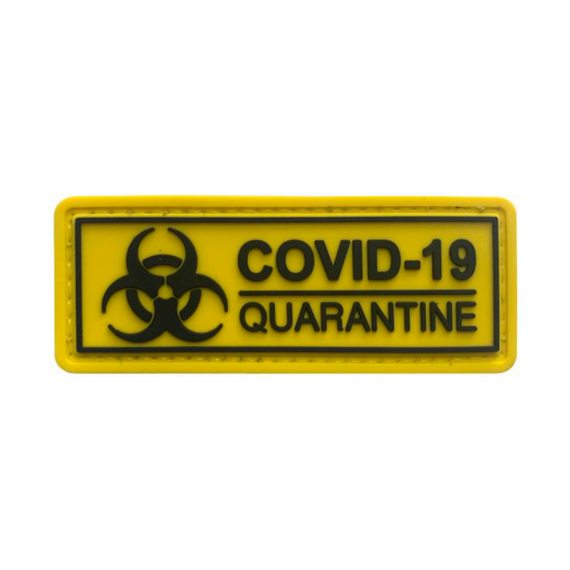 Patch PVC "COVID-19 Quarantine" Jaune