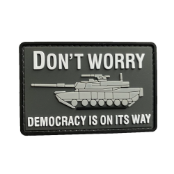 Patch PVC Tank "Don't Worry.Democracy is on Its Way"