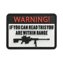 Patch PVC "Warning If you can read this you are within Range"