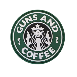 Patch Rond Guns and Coffee