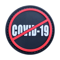 Patch "STOP COVID-19" Noir