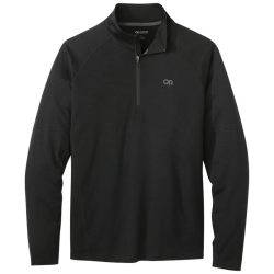 Pull zip Homme Outdoor Research ALPINE ONSET MERINO 150 QUARTERZIP - Noir