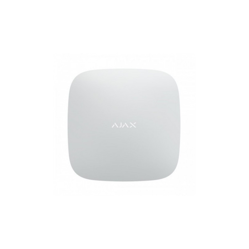 Ajax Système d'alarme Hub, Unité centrale, Ethernet Blanc