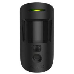 Ajax Système d'alarme MotionCam, détecteur de mouvement, caméra, Photo Noir