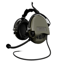 Casque Sordin Supreme MIL CC Serre-Nuque PVC, NEXUS Simple Com (TP120) - Vert Olive