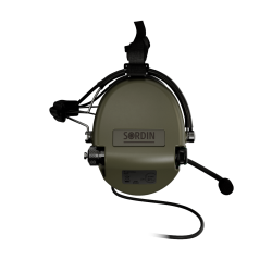 Casque Sordin Supreme MIL CC Serre-Nuque PVC, NEXUS Simple Com (TP120) - Vert Olive