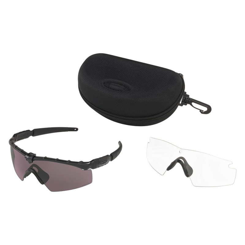 Lunettes OAKLEY SI Ballistic M Frame 2.0 Strike Array - Matte Blackavec verres Gris Prizm & clair