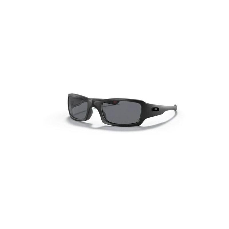 Lunettes OAKLEY SI Fives Squared - Matte Black avec verres gris - Tonal Flag