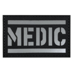 Patch PVC  MEDIC Laser Cut Noir