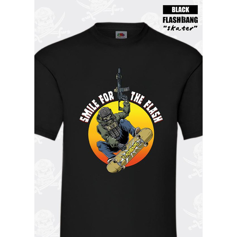Tee-Shirt Flashbang Skater - Noir