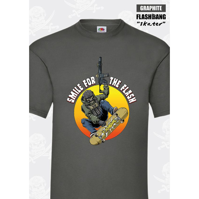 Tee-Shirt Flashbang Skater - Gris