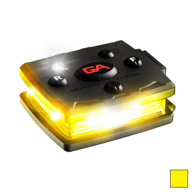 Micro-lampe LED portative de sécurité (jaune/jaune)