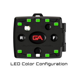 Micro-lampe LED portative de sécurité (vert/vert)