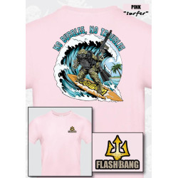 Tee-Shirt Flashbang Surfer - Rose