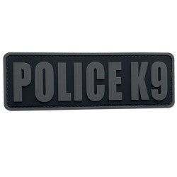 Patch PVC Police K9 Grand Gris