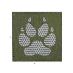 Patch LaserCut K9 Paw Vert