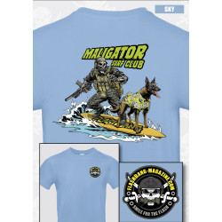 Tee-Shirt Flashbang MALIGATOR SURF CLUB Bleu Sky