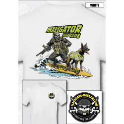 Tee-Shirt Flashbang MALIGATOR SURF CLUB Blanc