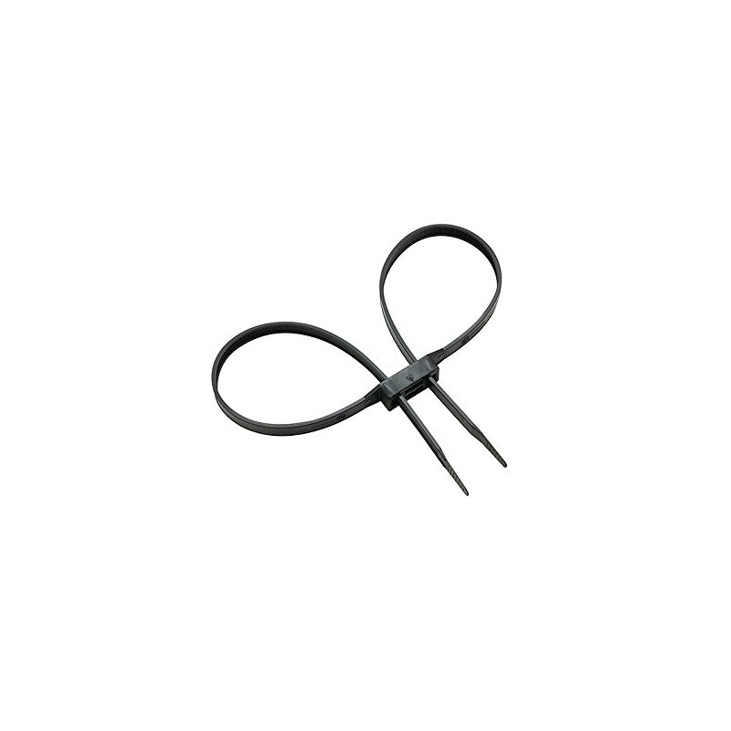 Menottes Plastique doubles Noir - Paquet de 10