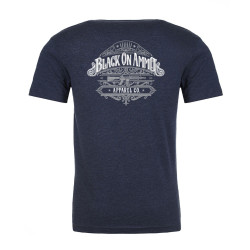 Tee Shirt BLACK ON AMMO Script Logo Marine