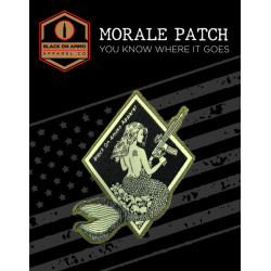 Patch Tissé BLACK ON AMMO Mermaid