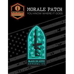 Patch PVC BLACK ON AMMO Stained Glass