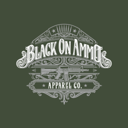Hoodie Flip Zip Up's BLACK ON AMMO Script Logo Army