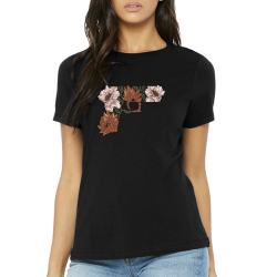 Tee Shirt Femme BLACK ON AMMO Flower Pistol
