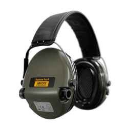 Casque Sordin SUPREME Pro-X SLIM PVC Serre-tête Cuir - Vert Olive