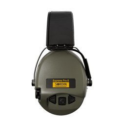 Casque Sordin SUPREME Pro-X SLIM PVC Serre-tête Cuir - Vert Olive