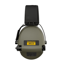 Casque Sordin SUPREME Pro-X SLIM PVC Serre-tête Cuir - Vert Olive