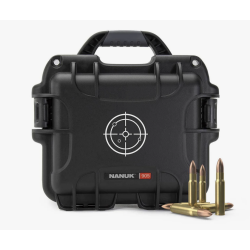 Nanuk 905 Case 905 empty - w/white target Logo - Black
