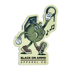 Autocollant BLACK ON AMMO Freddy Frag