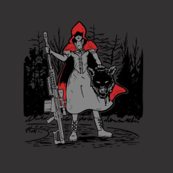 Autocollant BLACK ON AMMO Red Riding