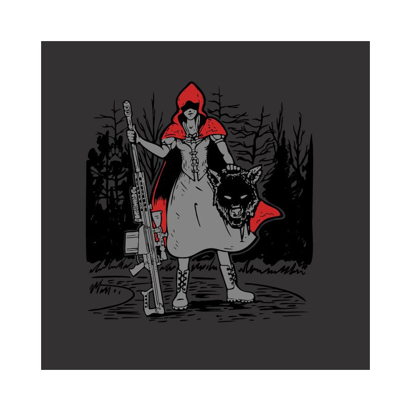 Autocollant BLACK ON AMMO Red Riding