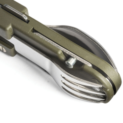 Couteau Bivouac Vert Avec étui