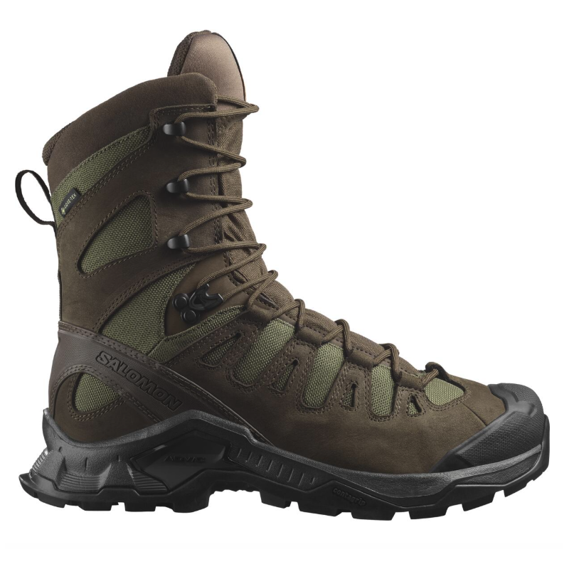 Chaussures Salomon QUEST TRACKER HIGH GTX - Earth Brown / Green
