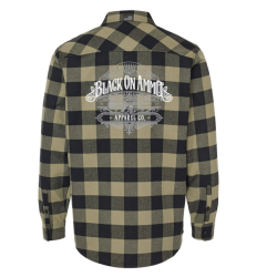 Chemise Flannel BLACK ON AMMO Vert/Noir